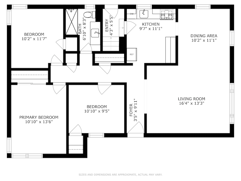 Floorplan for 61 -14 Cloverdale Bouleva