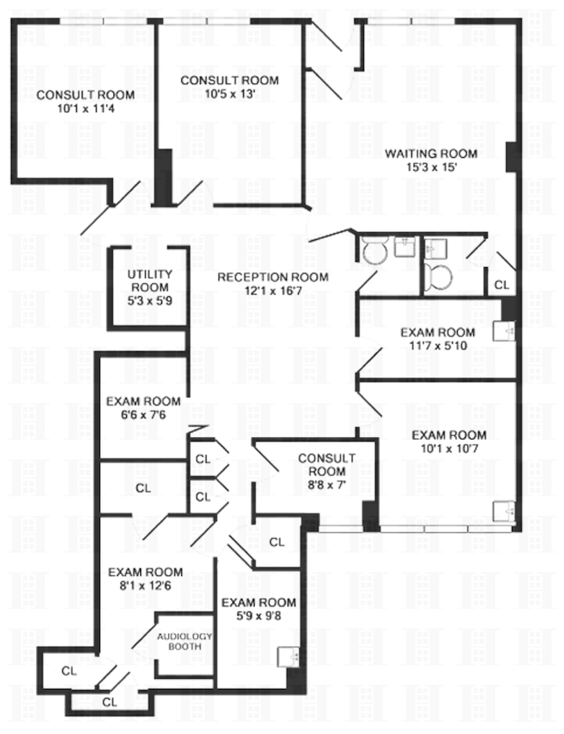 Floorplan for 45 East 72nd Street, 1A