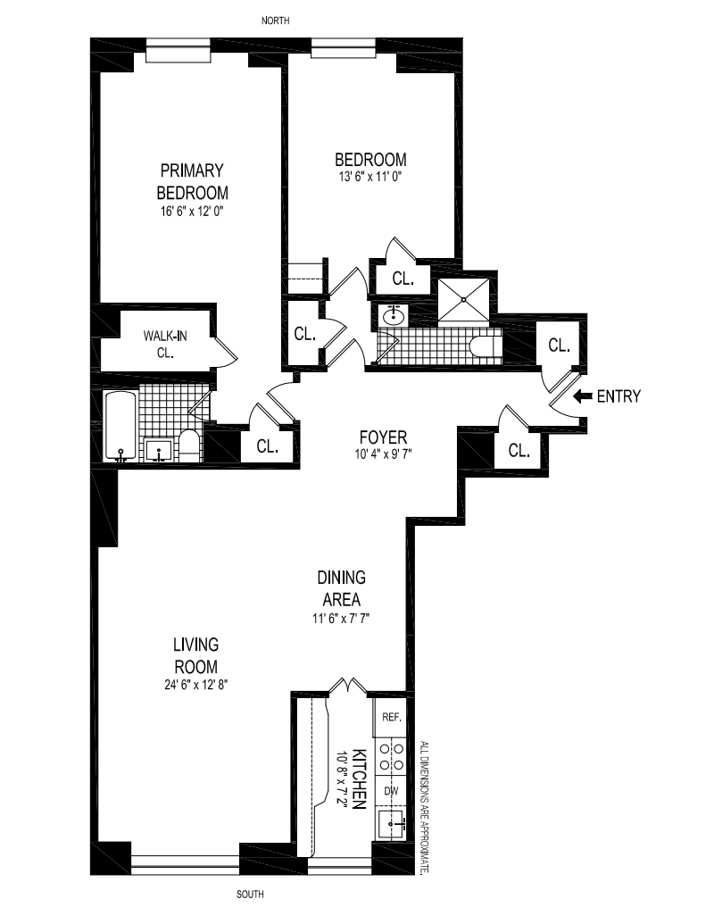 Floorplan for 263 West End Avenue, 12G