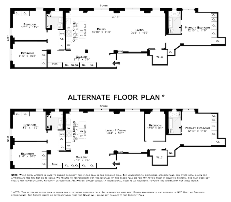 Floorplan for 530 Grand Street, F5F/5G