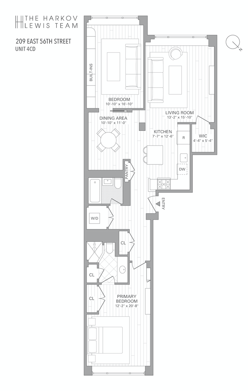 Floorplan for 209 East 56th Street, 4CD