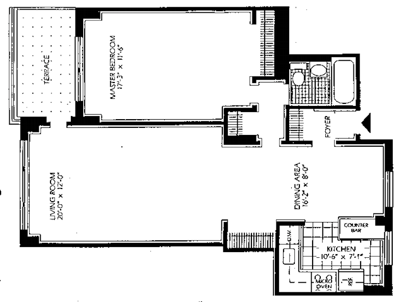 Floorplan for 5800 Arlington Avenue, 5T
