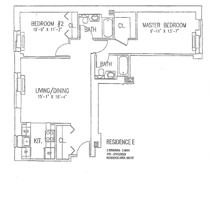 Floorplan for 68 Bradhurst Avenue, 6E