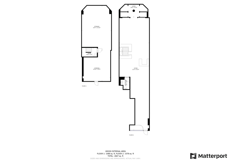 Floorplan for 13 East, 16th Street, 1