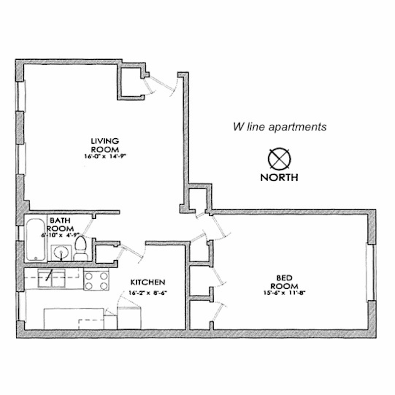 Floorplan for 14 Bogardus Place, 5W