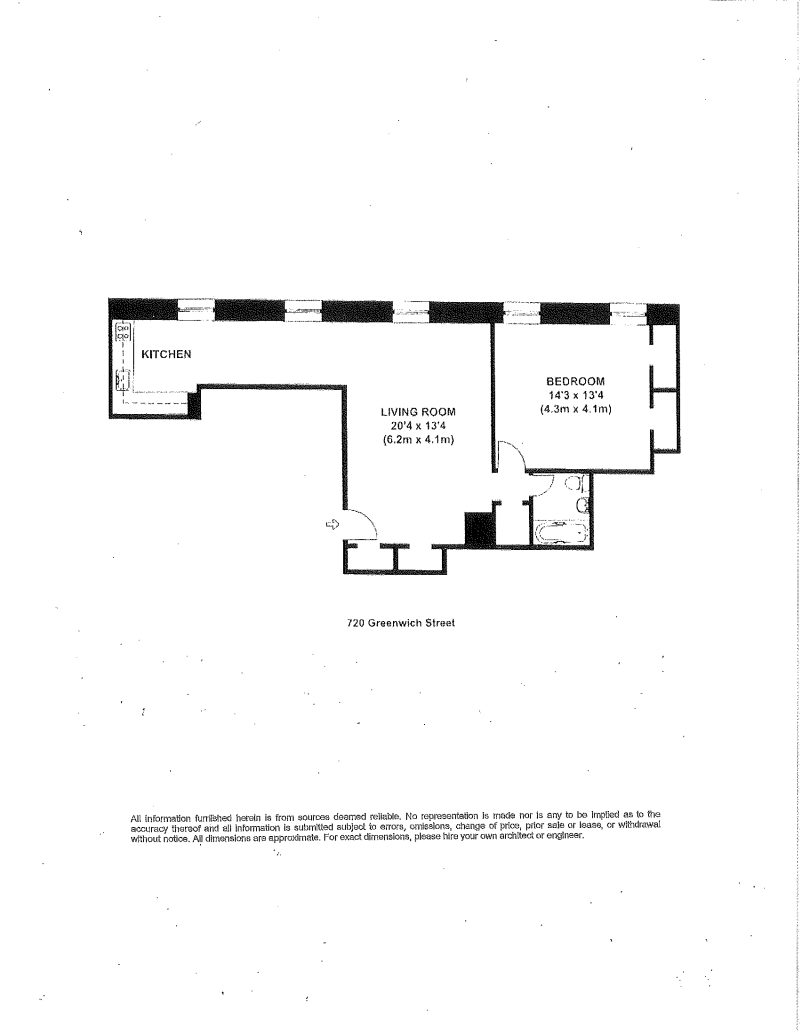 Floorplan for 720 Greenwich Street, 5V