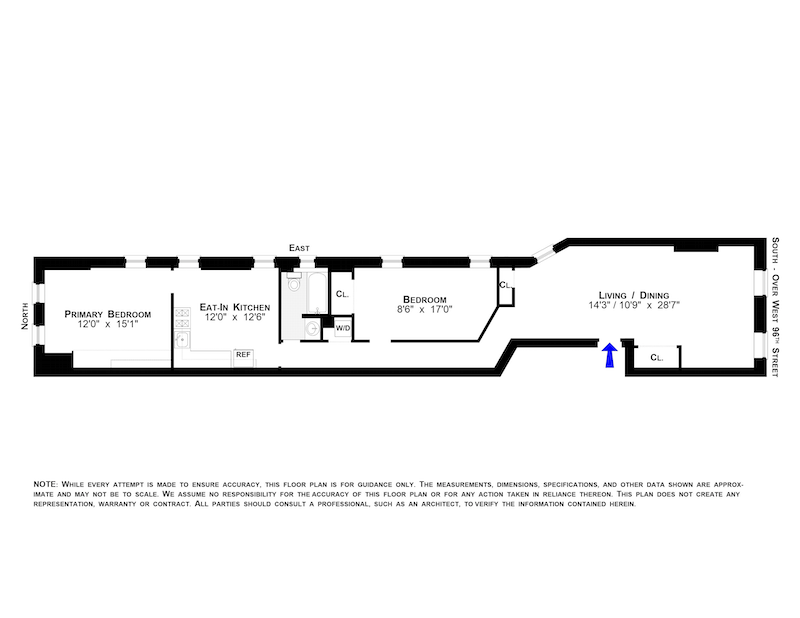 Floorplan for 117 West 96th Street, 5