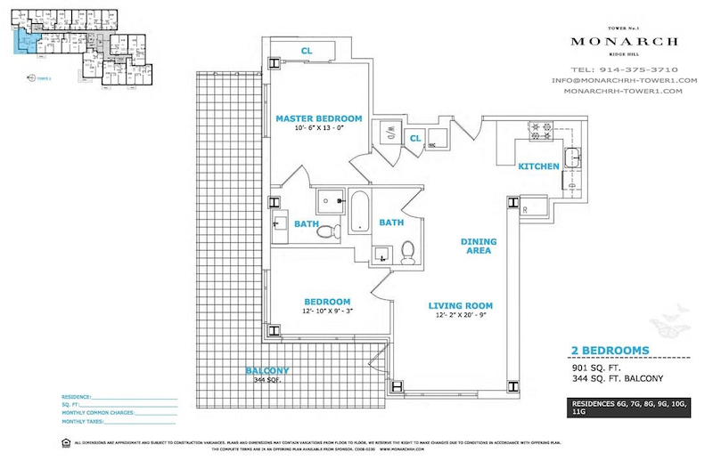 Floorplan for 701 Ridgehill Boulevard, 7G