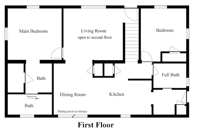 Floorplan for 109 Mark Drive, Townhouse