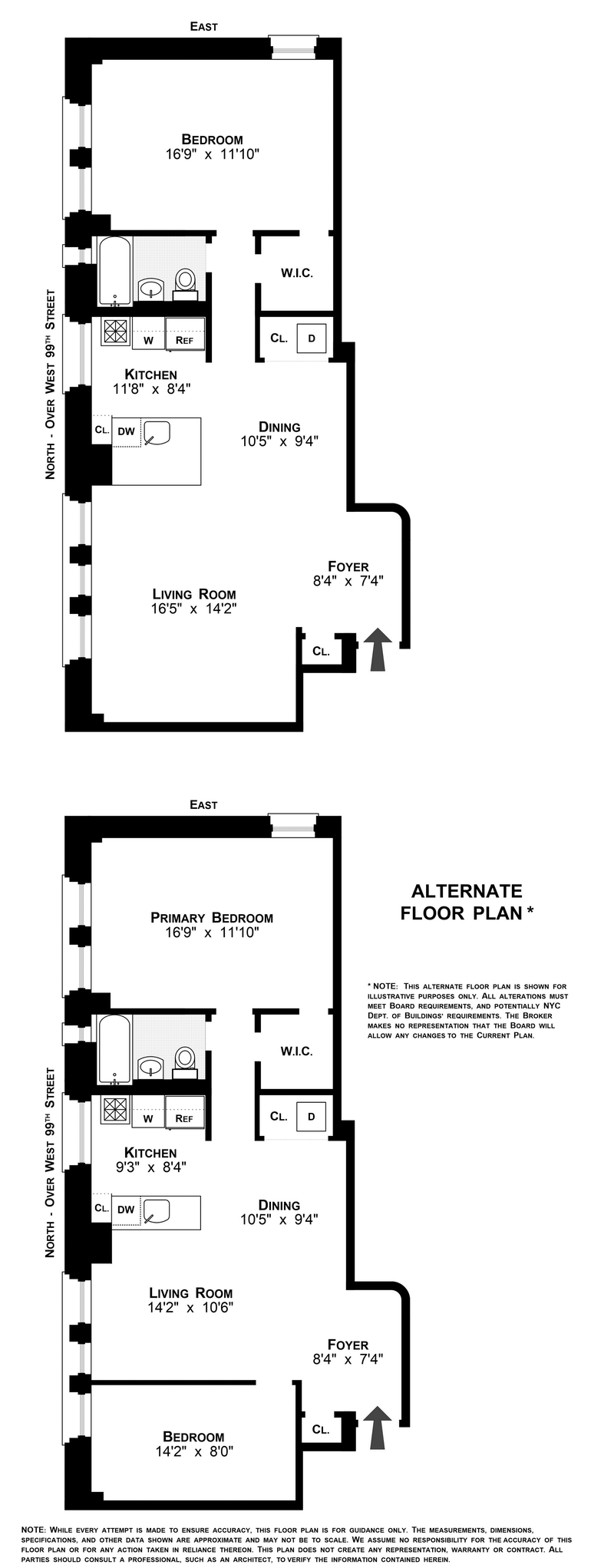 Floorplan for 265 Riverside Drive, 6B