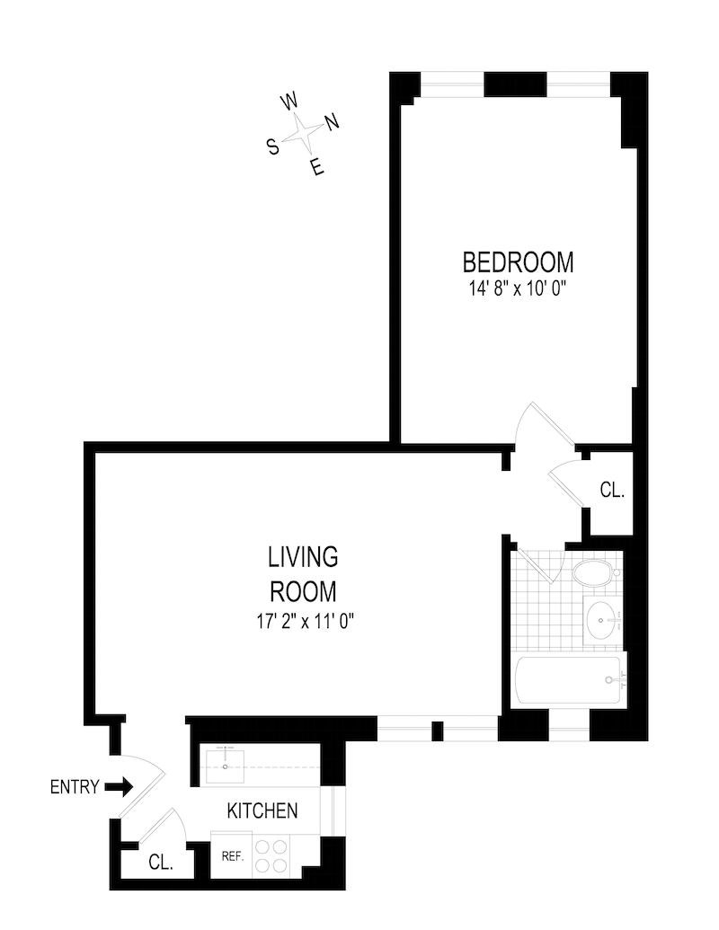 Floorplan for 741 West End Avenue, 2F
