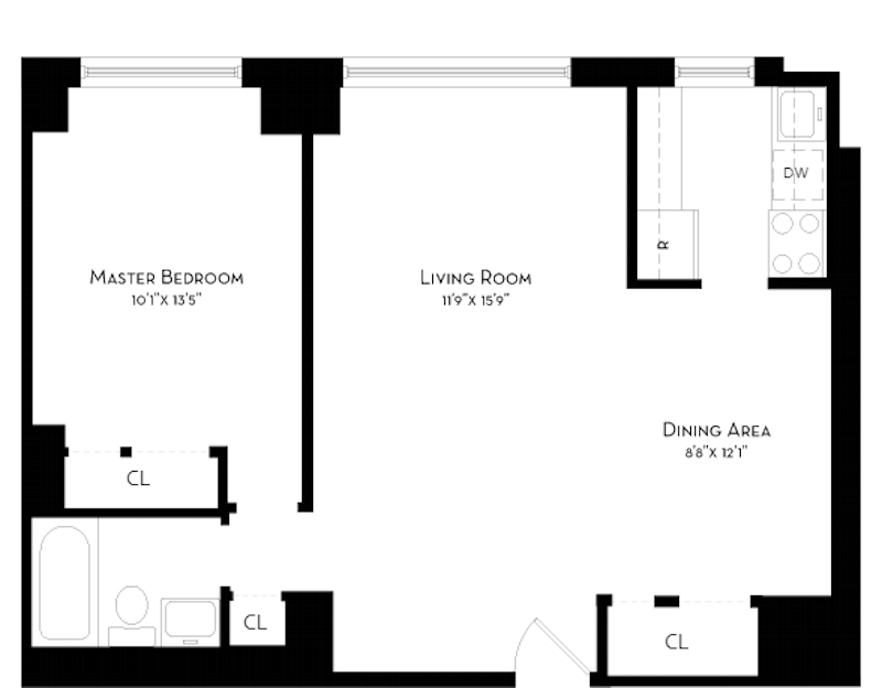 Floorplan for 212 East 47th Street, 30B