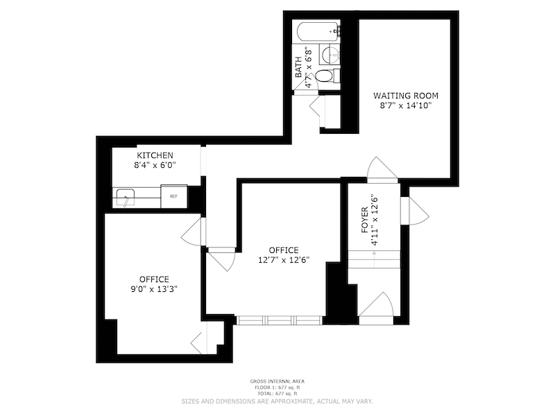 Floorplan for 110-11 Queens Blvd, 1BB