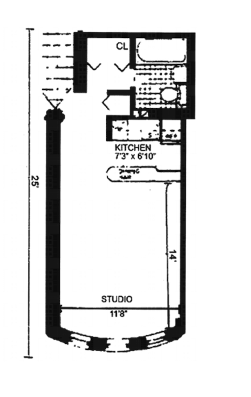 Floorplan for 160 East 91st Street, 3M