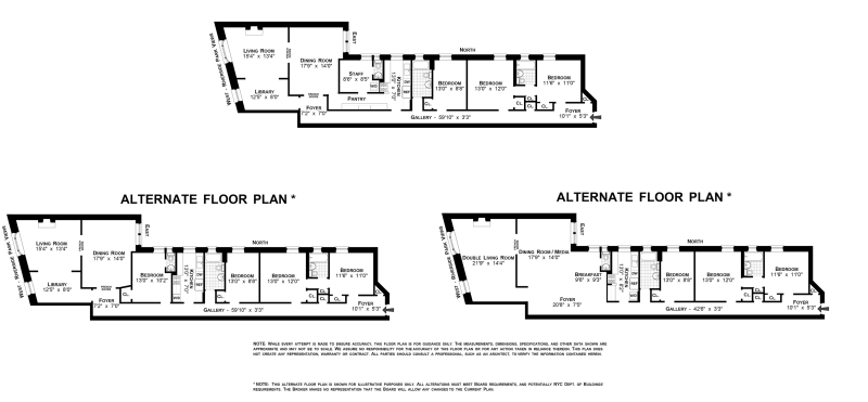 Floorplan for 400 Riverside Drive, 1D