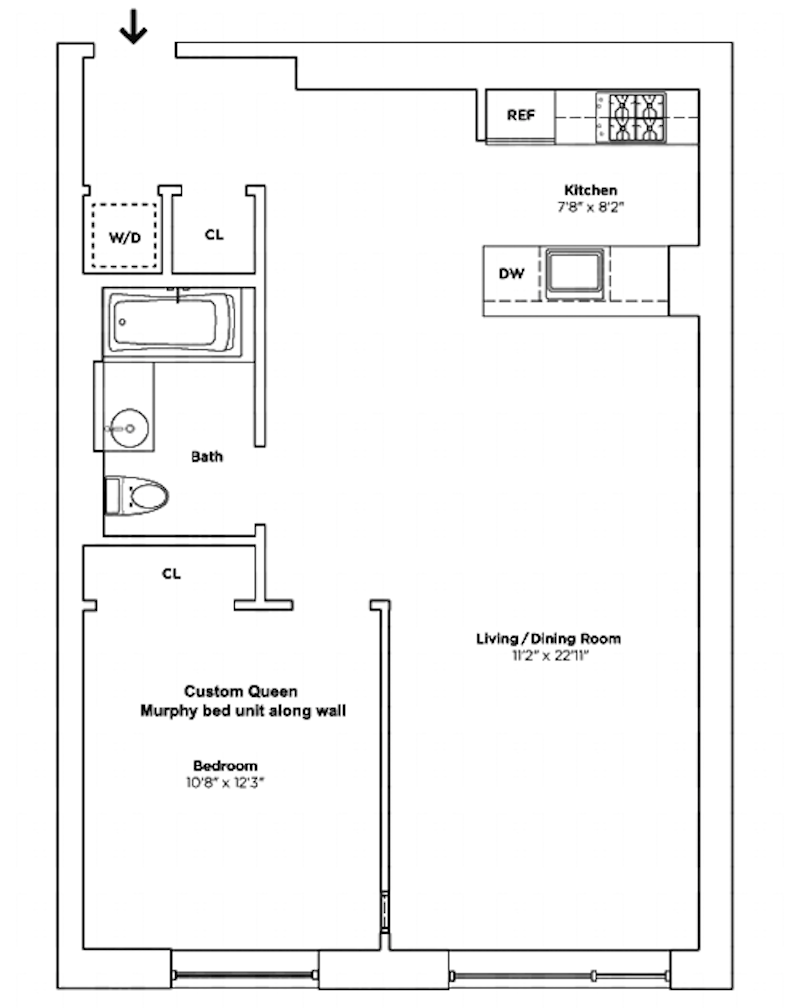 Floorplan for 88 Morningside Avenue, 8G