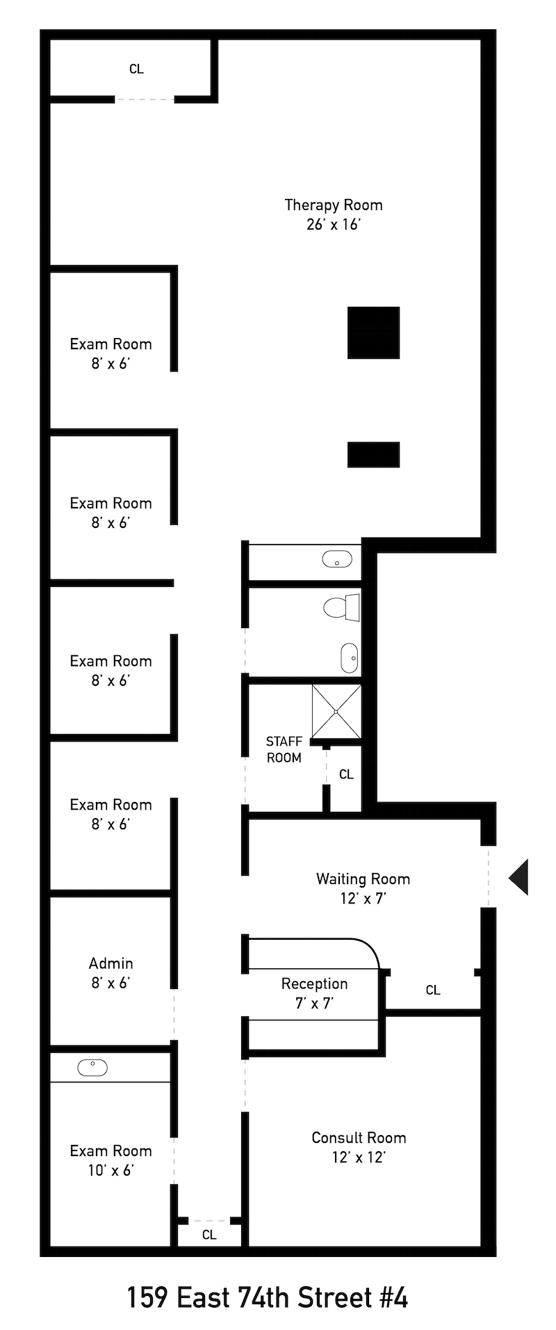 Floorplan for 159 East 74th Street, 4