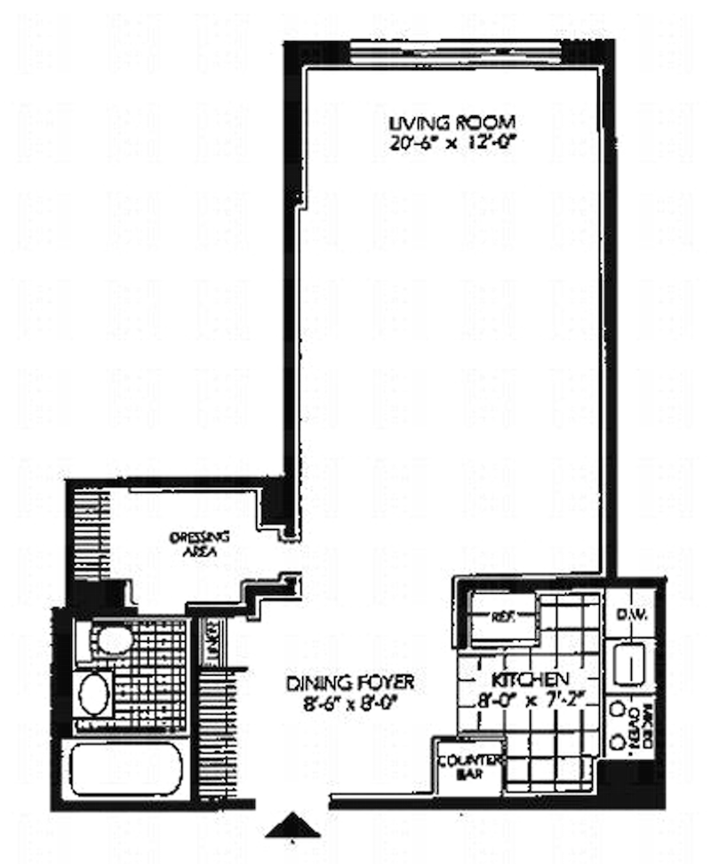 Floorplan for 5800 Arlington Avenue, 16N