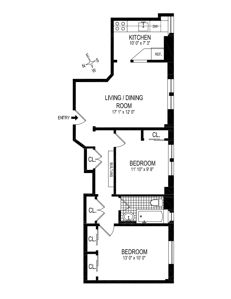 Floorplan for 532 West 111th Street, 64