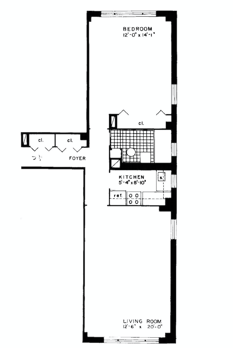 Floorplan for 40 Sutton Place, 6E