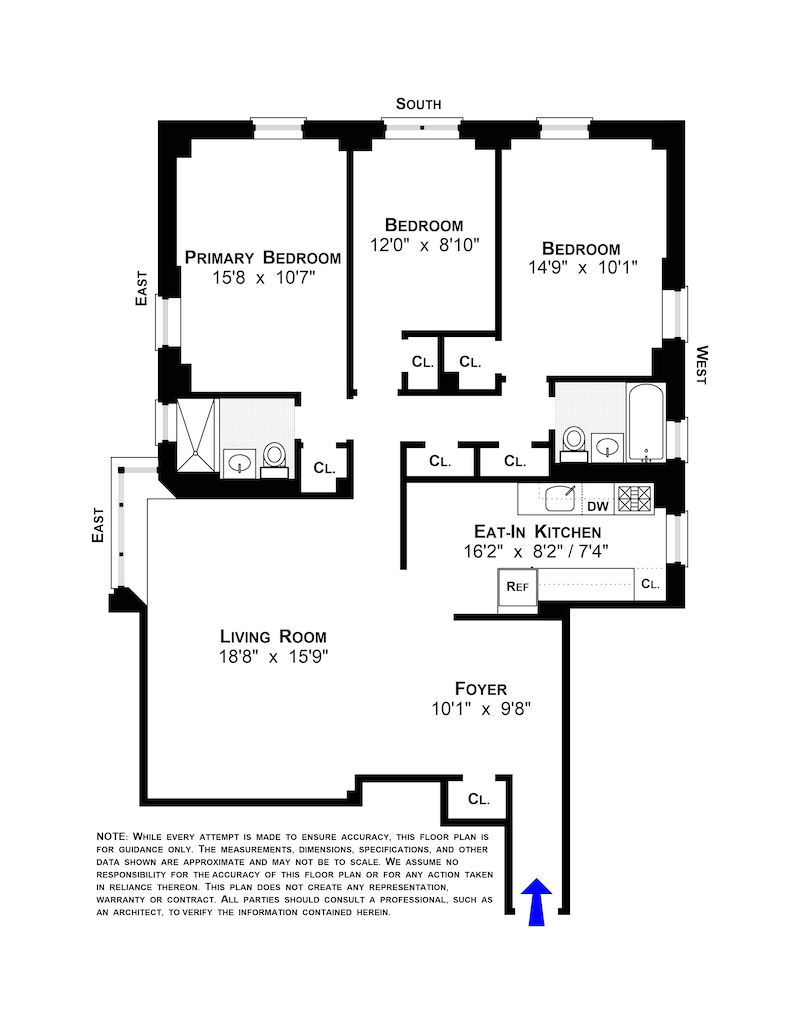 Floorplan for 550 Grand Street, G5F