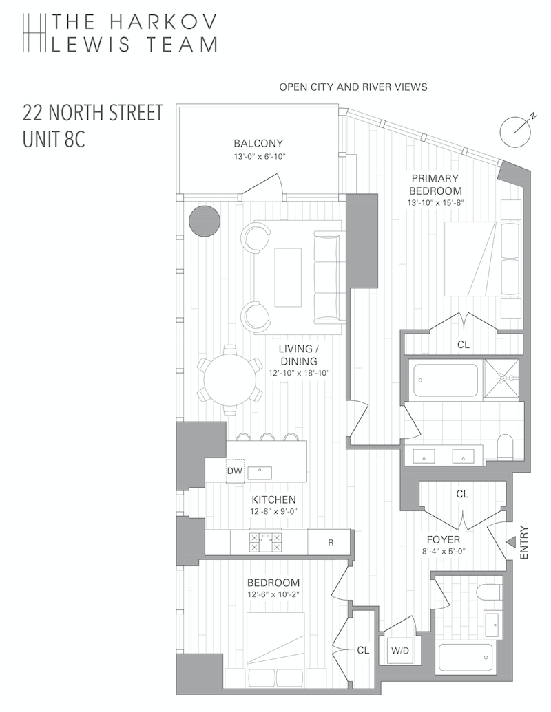Floorplan for 22 North 6th Street, 8C