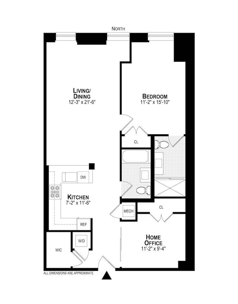 Floorplan for 257 West 117th Street, 3H
