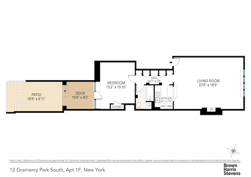 Floorplan for 12 Gramercy Park S, 1F