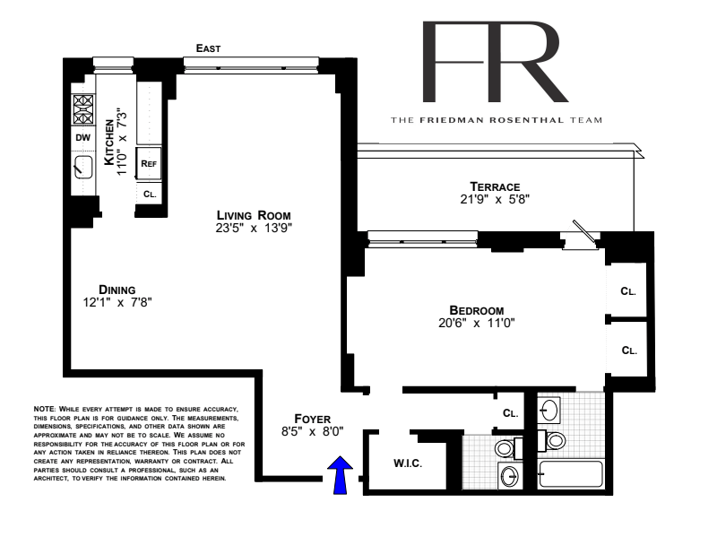 Floorplan for 201 East 79th Street, 11A