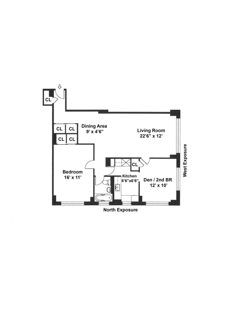 Floorplan for 300 East 71st Street, 5N