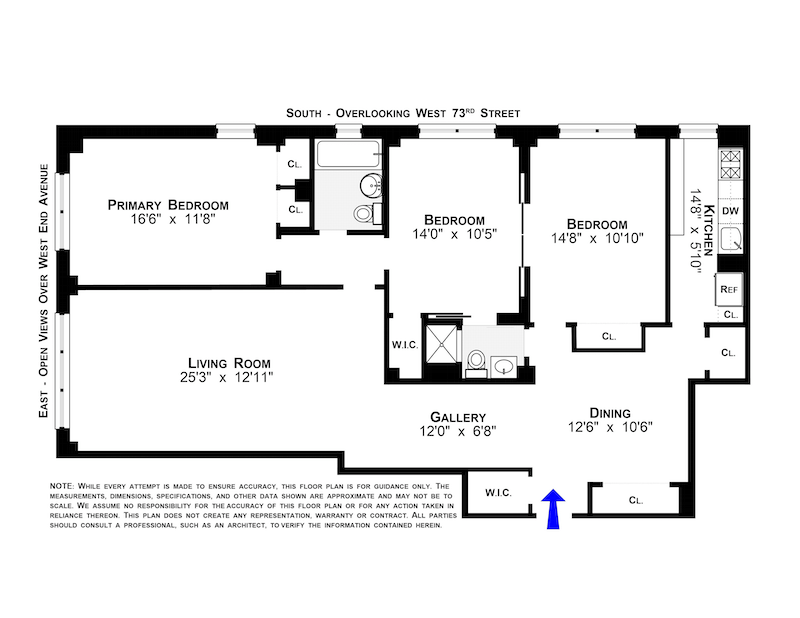 Floorplan for 11 Riverside Drive, 11NE