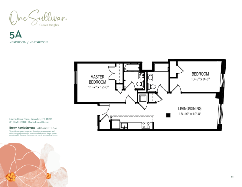 Floorplan for 1 Sullivan Place, 5A