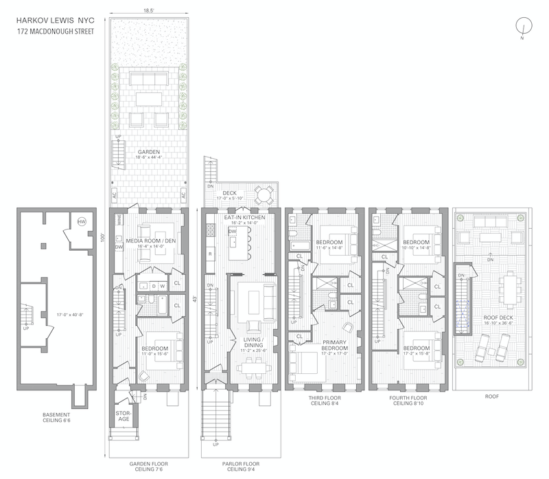 Floorplan for 172 Mac Donough Street