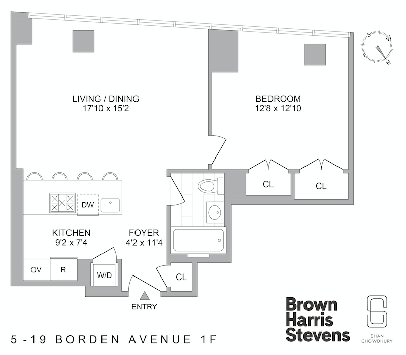 Floorplan for 5-19 Borden Ave, 1F