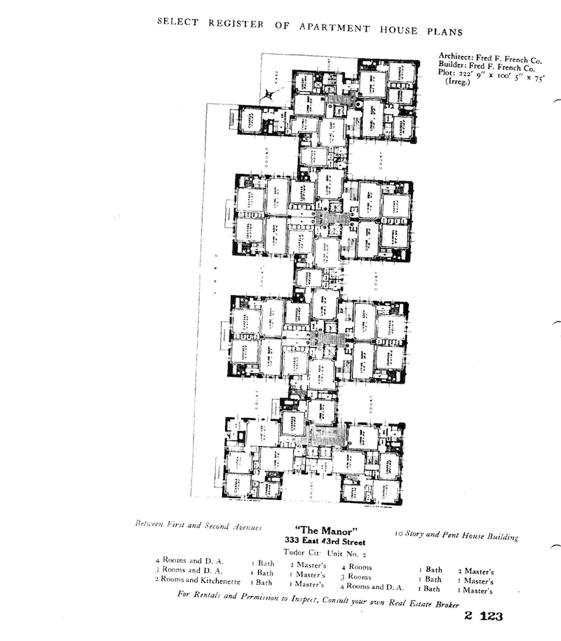 Floorplan for 333 East 43rd Street, 115