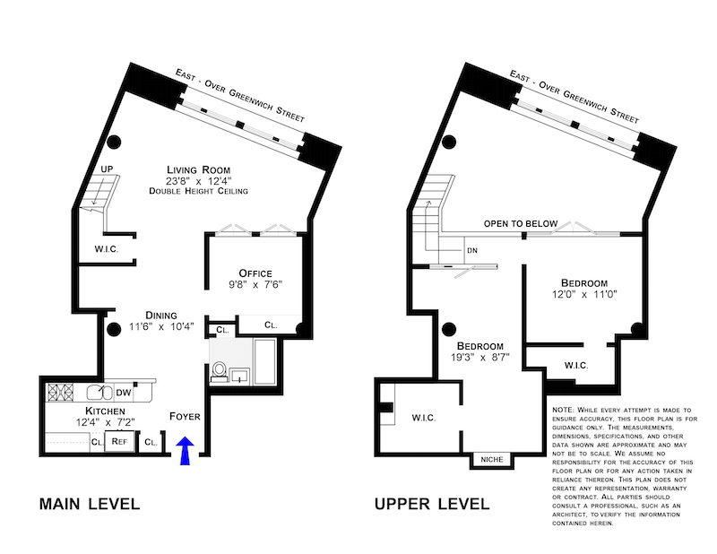Floorplan for 720 Greenwich Street, 1T