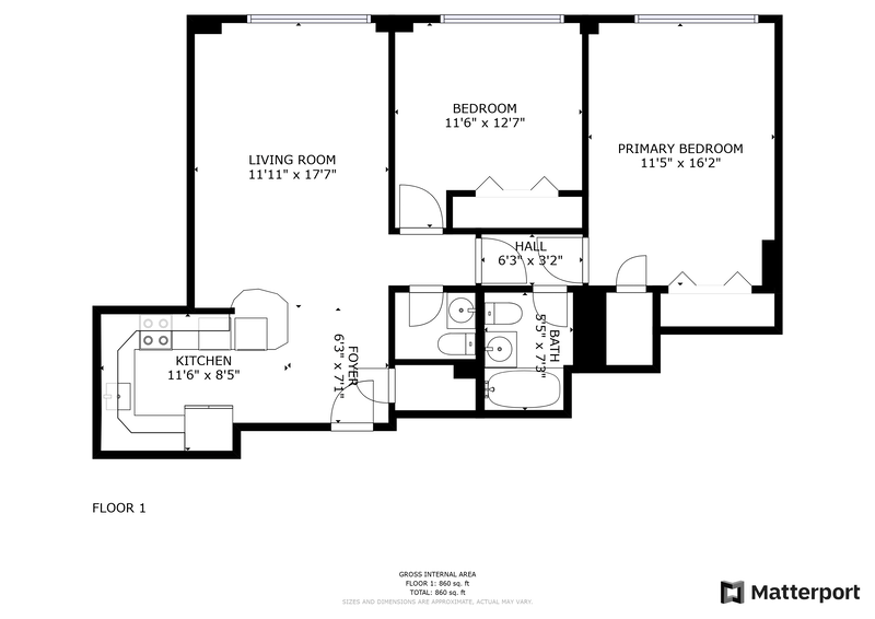 Floorplan for 250 East 31st Street, 4B
