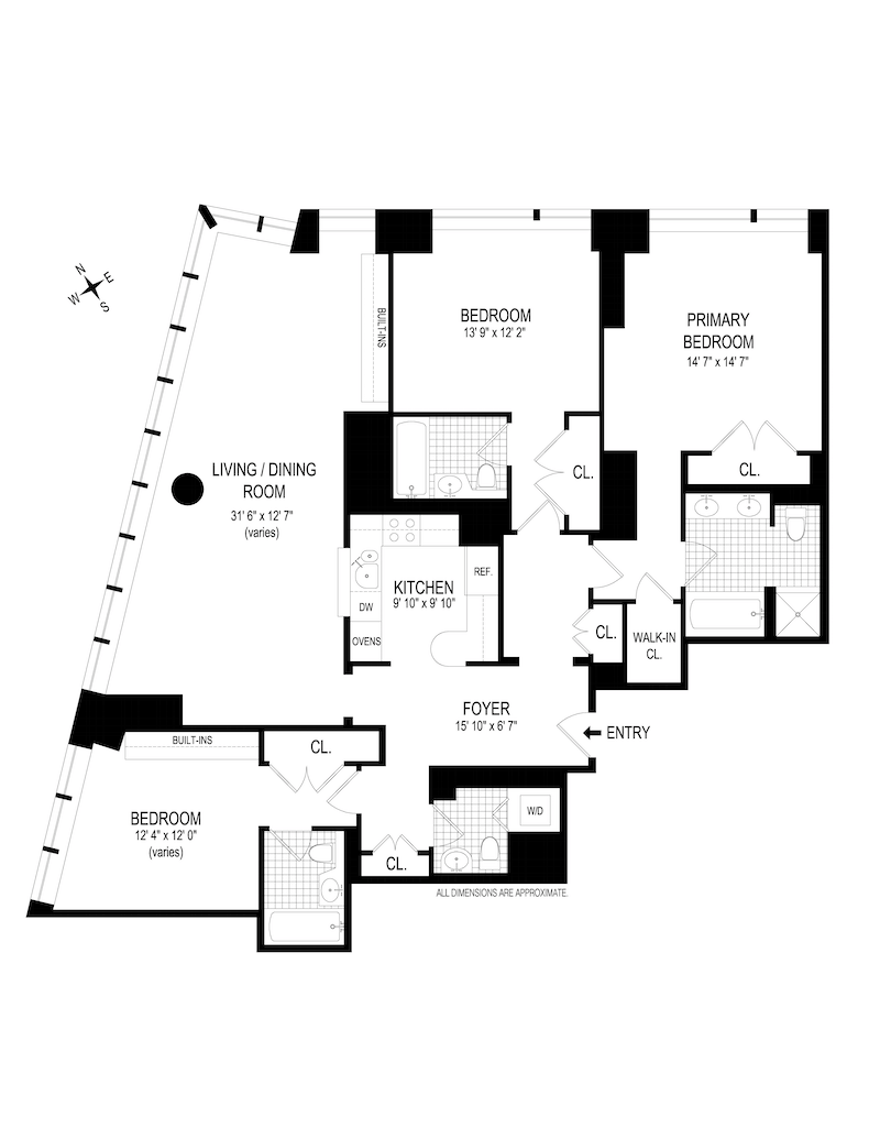 Floorplan for 10 West Street, 18A
