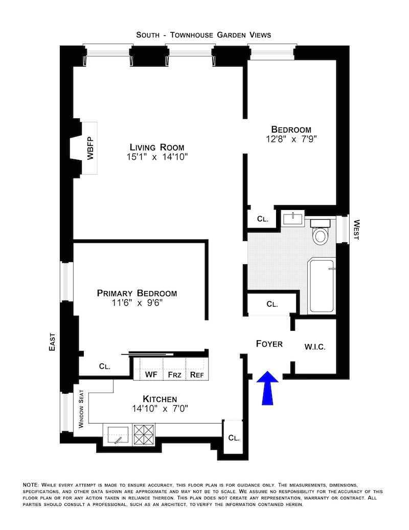 Floorplan for 31 Gramercy Park, 2B