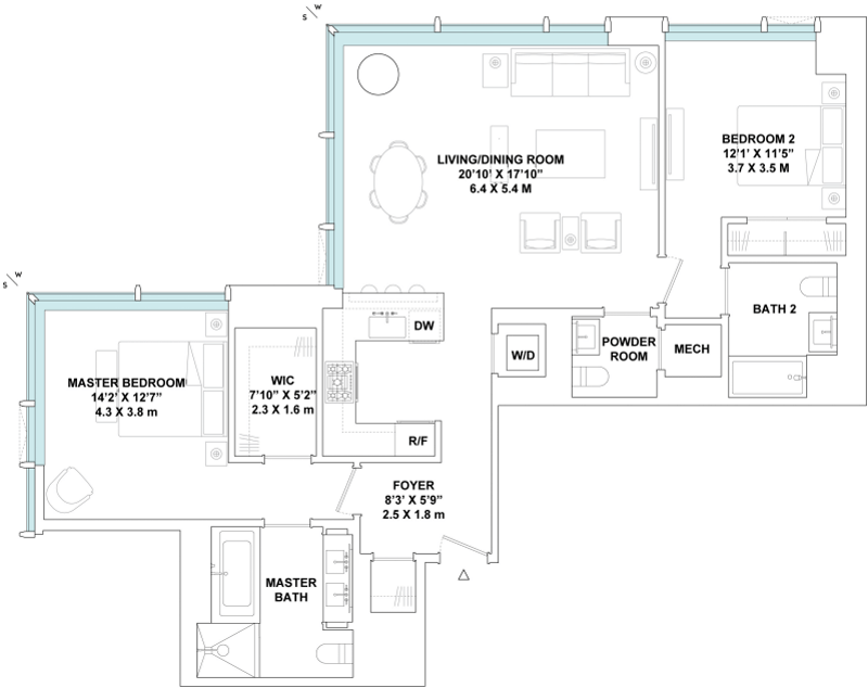 Floorplan for 15 East 30th Street