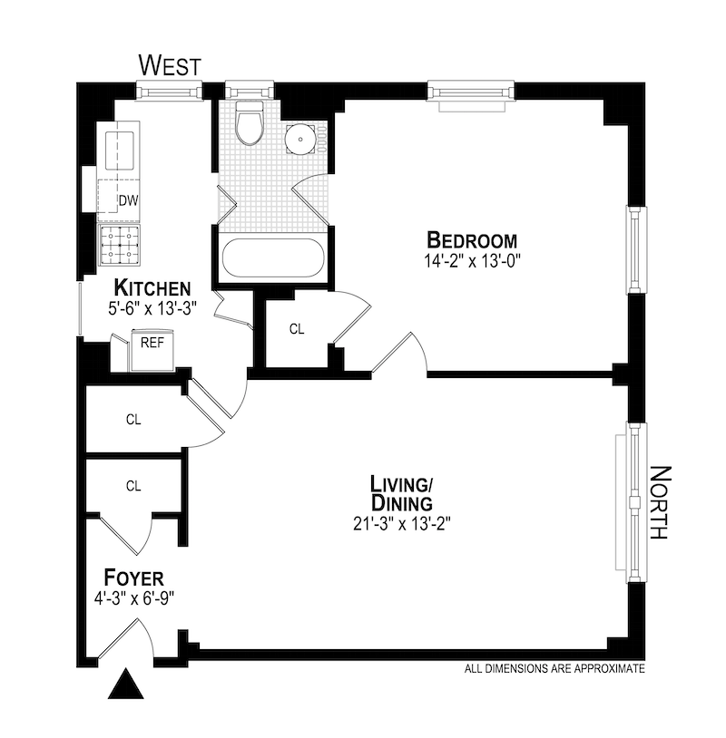 Floorplan for 242 East 19th Street, 15E