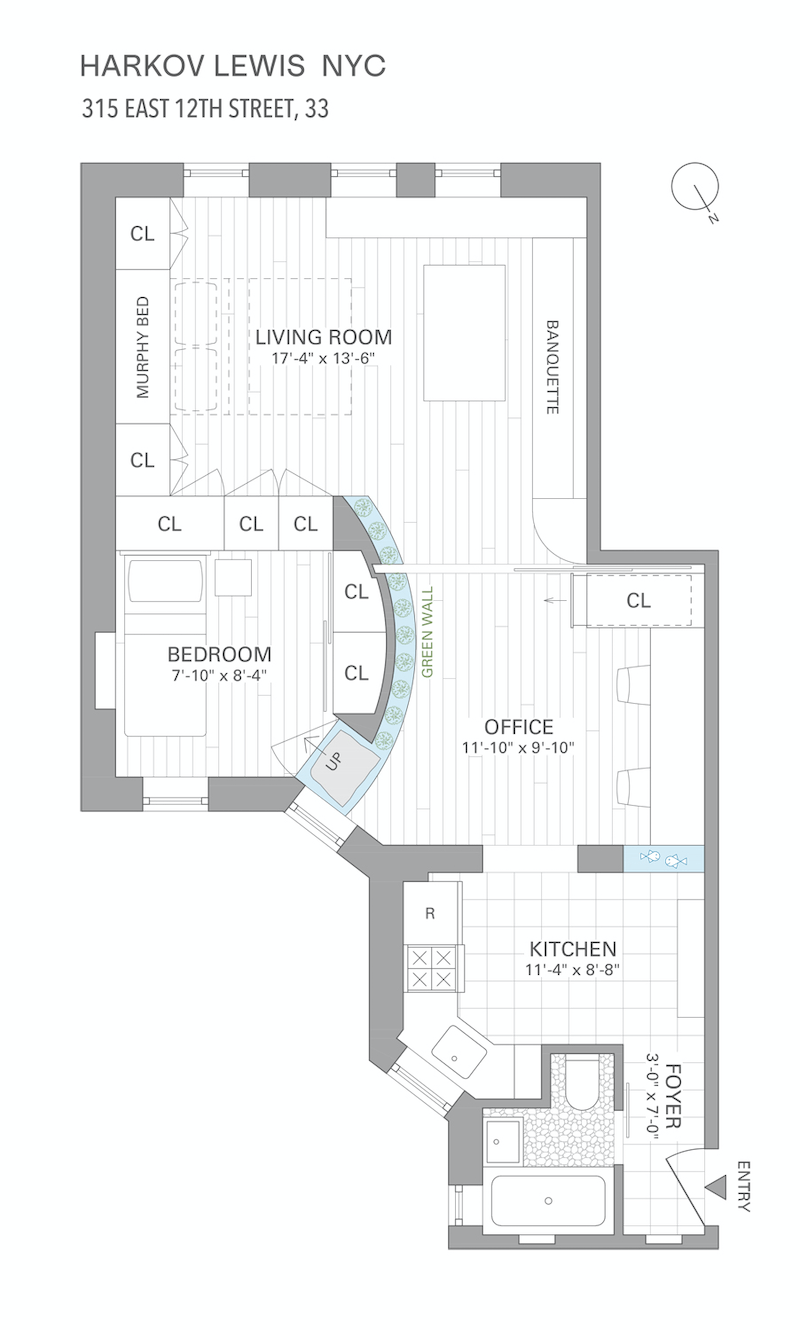 Floorplan for 315 East 12th Street, 33