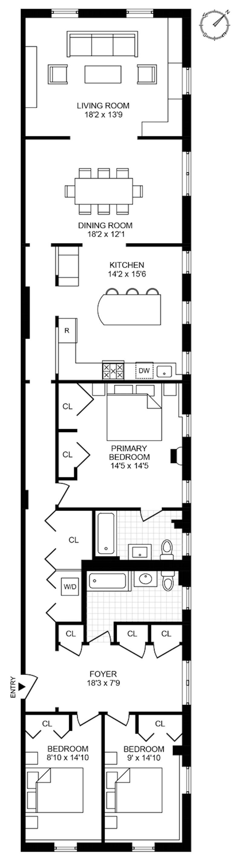Floorplan for 401 8th Avenue