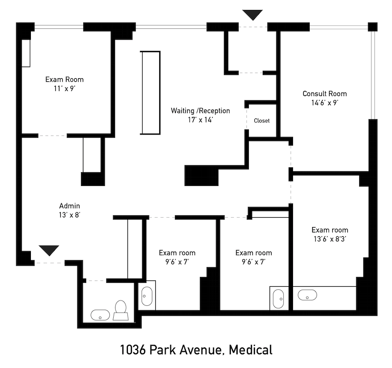 Floorplan for 1036 Park Avenue, MEDICAL
