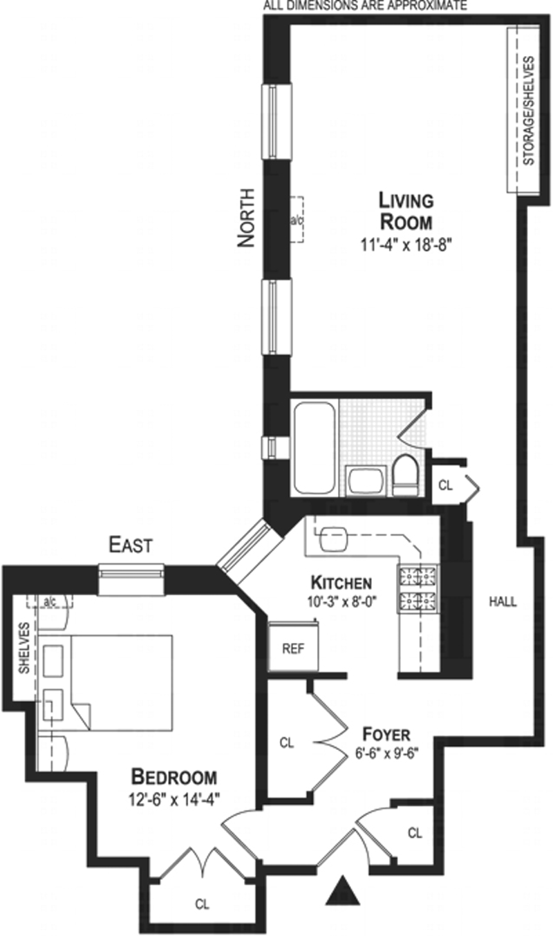 Floorplan for 15 East 10th Street, 2D