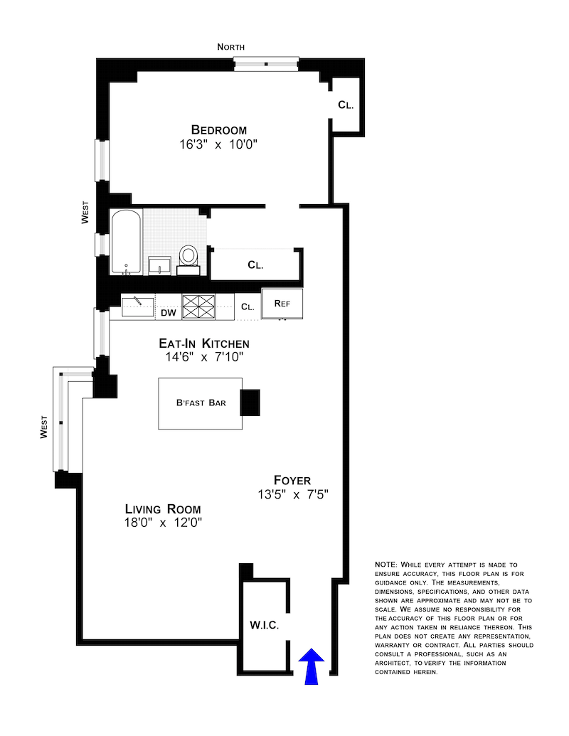 Floorplan for 457 FDR Drive