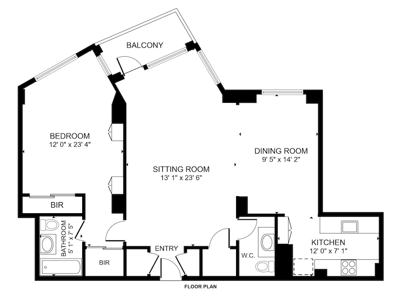 Floorplan for 60 Sutton Place South