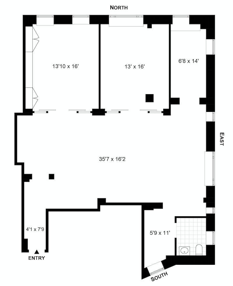 Floorplan for 498 West End Avenue, 1C