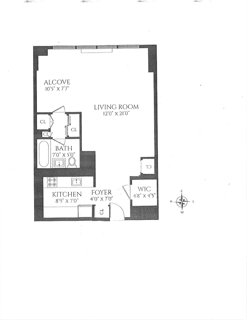 Floorplan for 180 West End Avenue, 14E