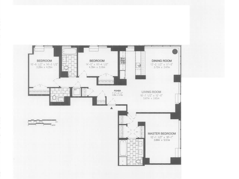 Floorplan for 200 West End Avenue, 23B